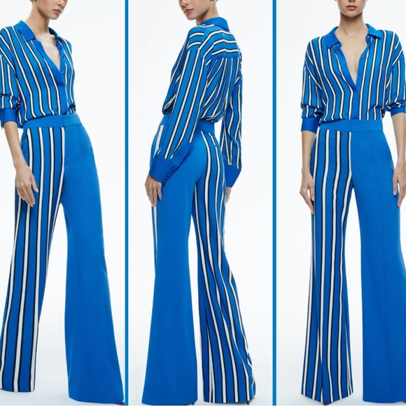 Alice + Olivia Dimitra Oversized High Low Button Down Shirt - Picture 5 of 16